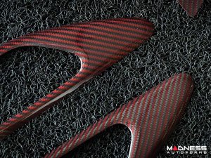 Alfa Romeo Giulia Complete Interior Trim Kit - Red Carbon Fiber - Pre '20 Models